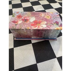 Punch Studio Green Tea Soap Musical Keepsake Box Swan Lake Floral 4oz Soap NEW